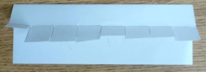 Card with 8 small cut flaps